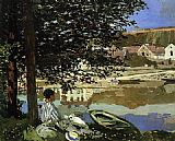 River Scene at Bennecourt by Claude Monet